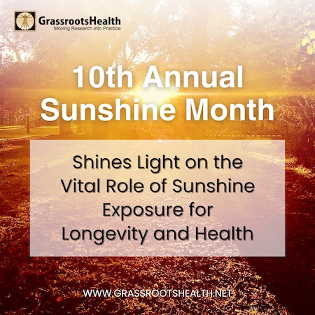 10th Annual Sunshine Month Shines Light on the Vital Role of Sunshine Exposure for Longevity and Health